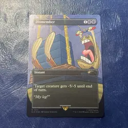 ‍🌈Dismember R Rainbow Foil #7011 | SLD Spongebob Secret Lair Bonus Card | MTG - Image 1