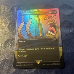 ‍🌈Dismember R Rainbow Foil #7011 | SLD Spongebob Secret Lair Bonus Card | MTG - Image 2