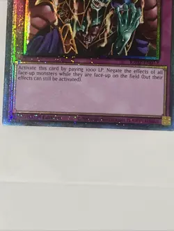 Yu-Gi-Oh! Skill Drain 1st Edition Prismatic Ultimate Rare Card RA02-EN077 - Image 3