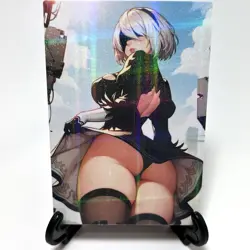 NieR: Automata 2B Sexy Hot Anime Waifu Girl Doujin Lewd Goddess Story Art Card - Image 1