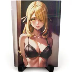 PokeGirl Cynthia Sexy Bikini Anime Waifu Girl Doujin Lewd Goddess Story Art Card - Image 3