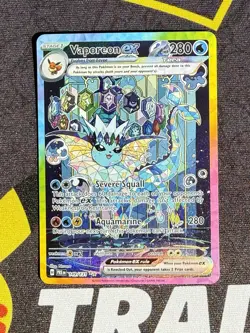 Vaporeon EX Prismatic Evolutions Special Illustration Card 149/131 Pokemon TCG - Image 1