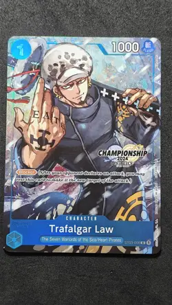 Trafalgar Law St03 008 Championship Textured Finalist One Piece Card Game Tcg - Image 1