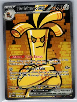Gholdengo ex 252/182 SIR SV04: Paradox Rift - Pokemon Card - NM - Image 1