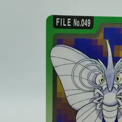 Pokemon Cards Bandai Carddass Venomoth File No.049 1997 VG Japanese i751 - Image 2