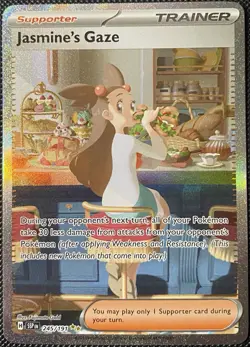 Jasmine's Gaze 245/191 Sv08: Surging Sparks Holo - Pokemon Card - Image 1