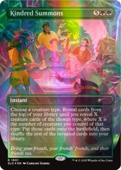Kindred Summons (Double Rainbow Foil) -Foil Near Mint MTG Secret Lair - Image 1