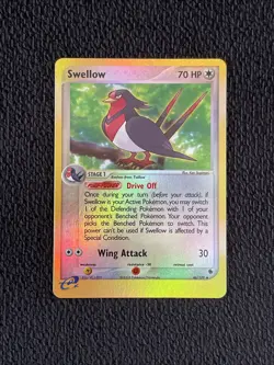 Swellow 46/109 Reverse Holo EX Ruby & Sapphire Pokemon Card NM - Image 1