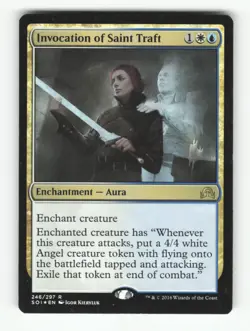 Invocation of Saint Traft R Shadows over Innistrad 246 LP Foil Magic: The Gather - Image 1
