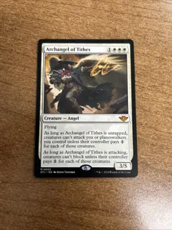 Archangel of Tithes Outlaws of Thunder Junction Regular NM-M Unplayed MTG 0002 - Image 1