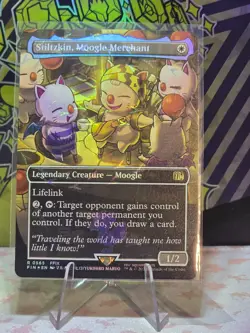 Stiltzkin, Moogle Merchant (Borderless) (Chocobo Track Foil) Final Fantasy Foil - Image 1