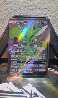 Pokemon Scizor GX SV72/SV94 Hidden Fates Shiny Vault Ultra Rare Full Art NM - Image 1