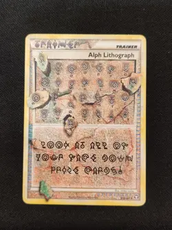 2010 Pokemon Alph Lithograph #FOUR HGSS Triumphant Near Mint - Image 1