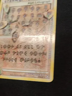 2010 Pokemon Alph Lithograph #FOUR HGSS Triumphant Near Mint - Image 2