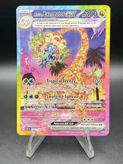Pokemon TCG Alolan Exeggutor EX 242/191 Special Illustration Rare Surging Sparks - Image 1
