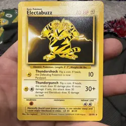 Pokemon TCG Electabuzz Base Set 20/102 Regular rare - Image 1
