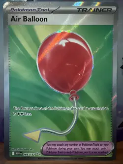 AIR BALLOON Ultra Rare Holo Trainer #166/132 Pokemon Mega Evolution English NM - Image 1
