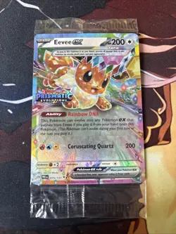 Pokemon TCG: Eevee ex Prismatic Evolutions Stamped 075/131 Sealed Promo - Image 1