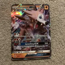 Pokemon TCG Lycanroc GX Sun & Moon SM14 Promo Promo - Image 1