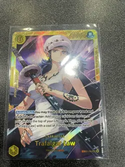 One Piece TCG - Trafalgar Law PRERELEASE ENGLISH EB03-062 HEROINES SEC Near Mint - Image 1
