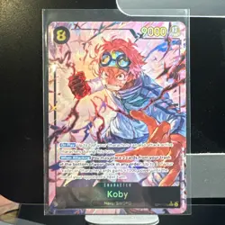 One Piece Koby (OP11-119) A Fist of Divine Speed Alt Art Secret Rare Foil 9000 - Image 1