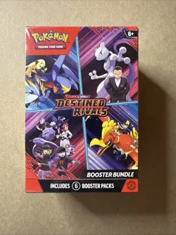 Pokemon TCG: Destined Rivals Booster Bundle 6 Packs Factory Sealed - Image 1