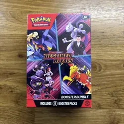 Pokemon TCG: Destined Rivals Booster Bundle 6 Packs Factory Sealed - Image 1