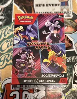Pokemon TCG: Destined Rivals Booster Bundle (6 Packs) Factory Sealed English - Image 1