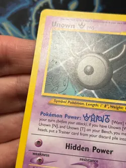 Unown 29/105 Neo Destiny Non Holo Pokemon Card LP - - Image 3