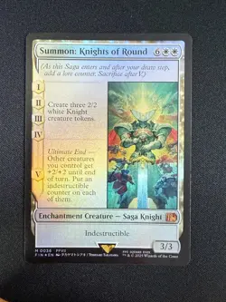 Summon: Knights of Round (FOIL) - Final Fantasy (MTG) NM - Image 1