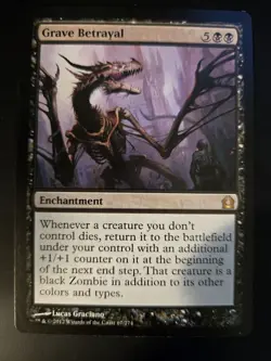 Grave Betrayal NM Return to Ravnica MTG FREE SHIPPING - Image 1