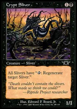 Crypt Sliver -Foil Light Play MTG Legions - Image 1
