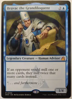 Magic the Gathering Bruvac the Grandiloquent, Ravnica Remastered Regular Card NM - Image 1