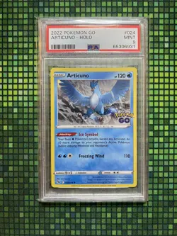 Pokemon TCG Articuno Pokemon Go 024/078 Holo Rare PSA 9 - Image 1