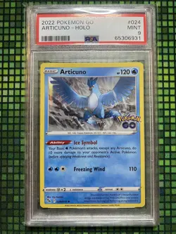 Pokemon TCG Articuno Pokemon Go 024/078 Holo Rare PSA 9 - Image 2
