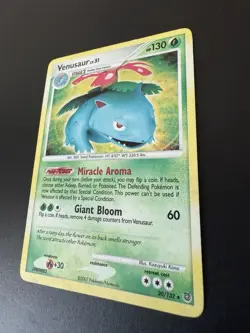 2007 Pokemon D&P Secret Wonders Venusaur LV.51 20/132 Holo Rare - Image 2