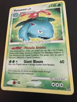 2007 Pokemon D&P Secret Wonders Venusaur LV.51 20/132 Holo Rare - Image 4