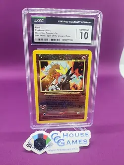 Pokemon Entai 2001 Black Star Promo 34 1103 Spell Of Unknown CGC 10 *CCGHouse* - Image 2