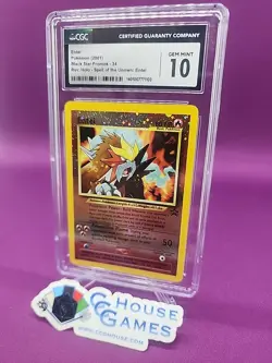 Pokemon Entai 2001 Black Star Promo 34 1103 Spell Of Unknown CGC 10 *CCGHouse* - Image 3