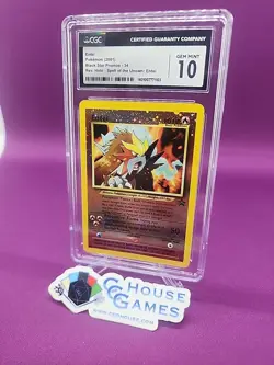 Pokemon Entai 2001 Black Star Promo 34 1103 Spell Of Unknown CGC 10 *CCGHouse* - Image 4