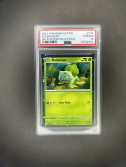 Bulbasaur Svp Black Star Promo 046 151 Poster Collection PSA 10 GEM MINT Pokemon - Image 1