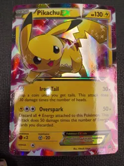 Pokemon TCG Pikachu EX XY84 Legendary Collection Promo Card - Image 1