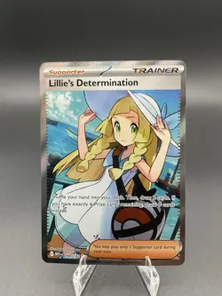 Lillie's Determination 169/132 Me01: Mega Evolution Holo Pokemon - Image 1