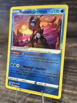 Radiant Greninja 046/189 Sword & Shield Astral Radiance Holo Pokemon TCG Card NM - Image 3
