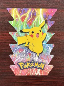 Pokemon 2001 Topps Johto League Champions Die Cut Pikachu #24 5 Of 18 - Image 1