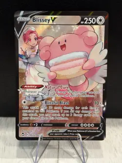 Pokemon TCG: SWSH12 Silver Tempest - Blissey V UR TG22/TG30 - NM+ - Image 1