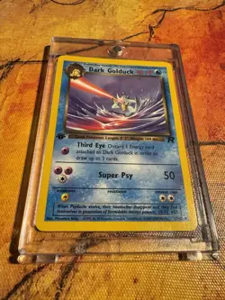2000 Pokemon - 1st Edition Dark Golduck 37/82 Team Rocket Non-Holo LP Vintage - Image 1