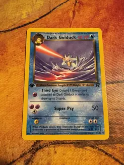 2000 Pokemon - 1st Edition Dark Golduck 37/82 Team Rocket Non-Holo LP Vintage - Image 3