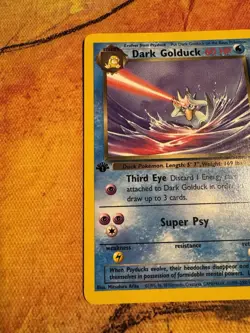 2000 Pokemon - 1st Edition Dark Golduck 37/82 Team Rocket Non-Holo LP Vintage - Image 5