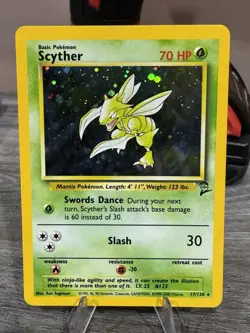 Wizards of the Coast Scyther 017/130 Base Set 2 Holo Rare Pokemon Card English - Image 1